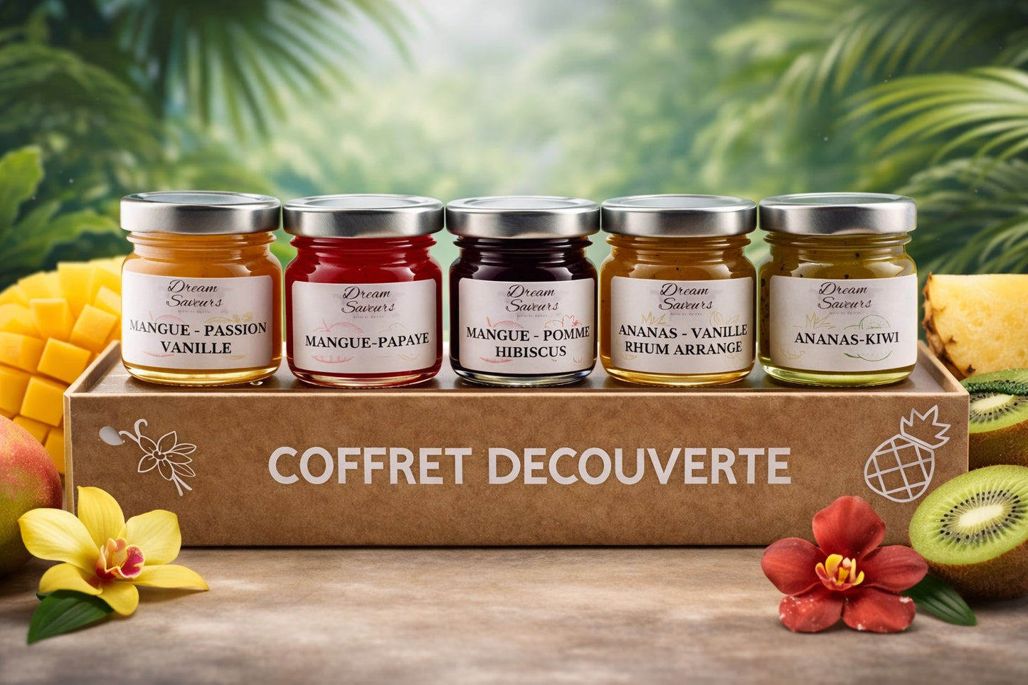 Coffret découverte - 5 confitures