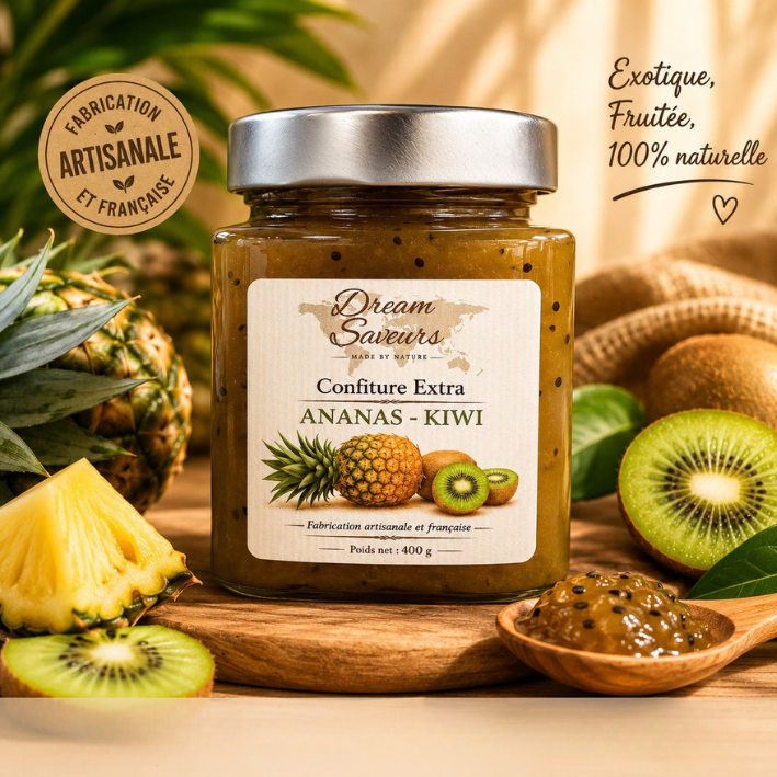 Confiture extra Ananas-kiwi