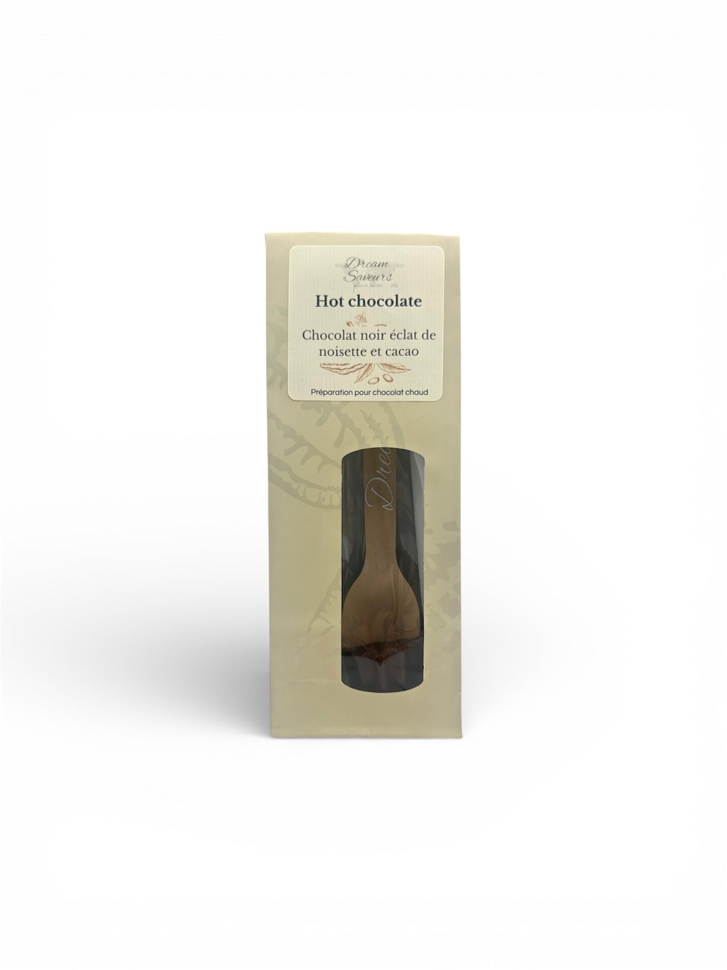 Hot chocolate - chocolat noir, éclat de noisette et coeur cacao