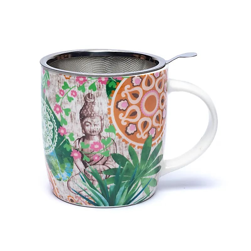 Tasse infuseur Bouddha paradis