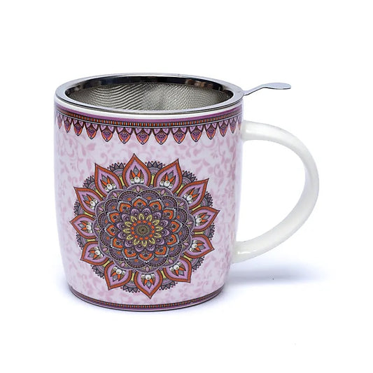 Tasse infuseur mandala violet